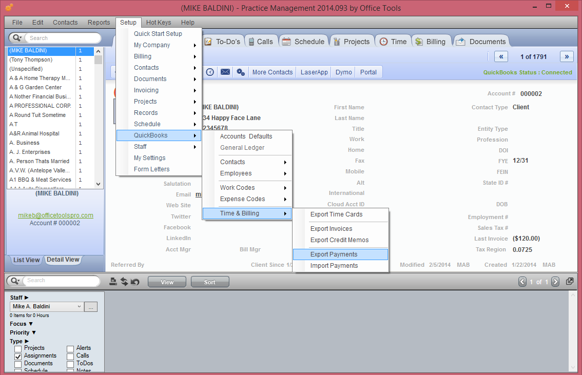 quickbooks report for open credit memos