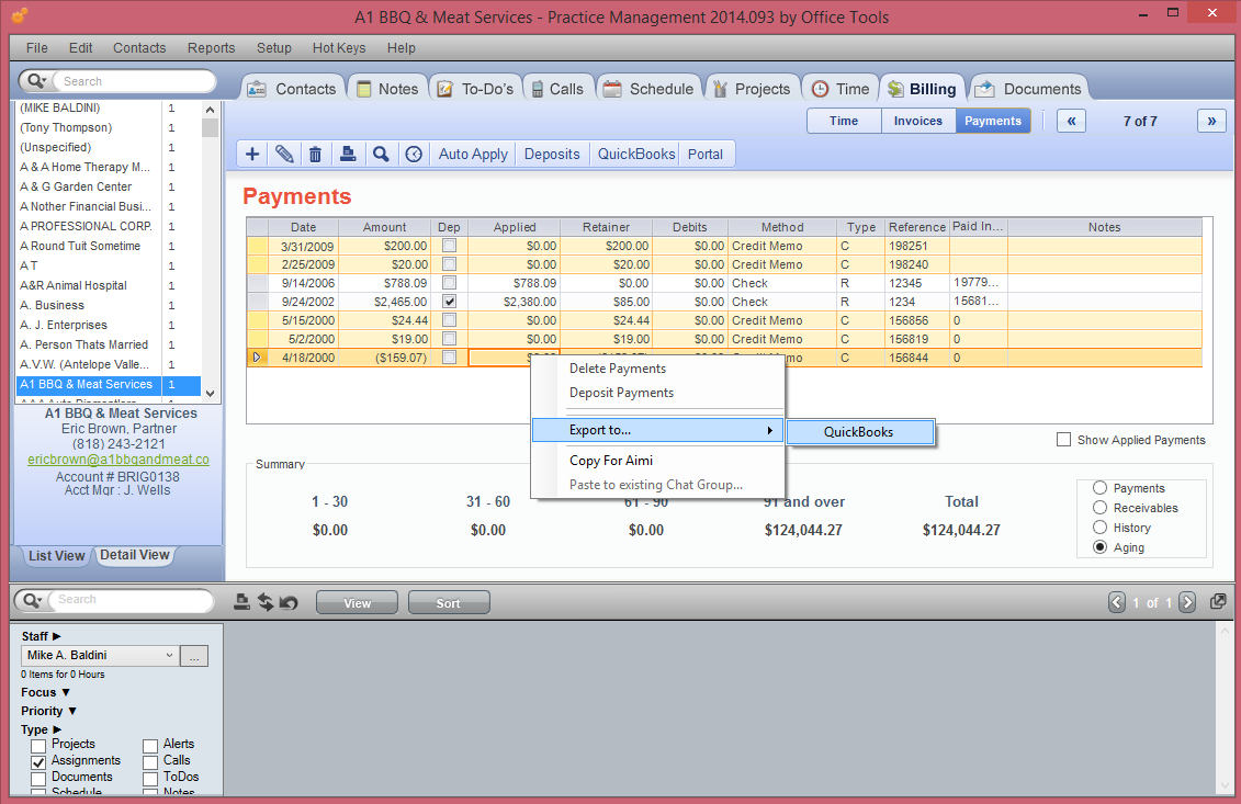 How to Export Payments and Credit Memos to QuickBooks ...