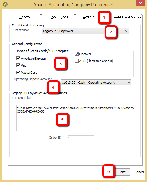 Credit Card Set Up with PPI – AbacusNext-Client Services