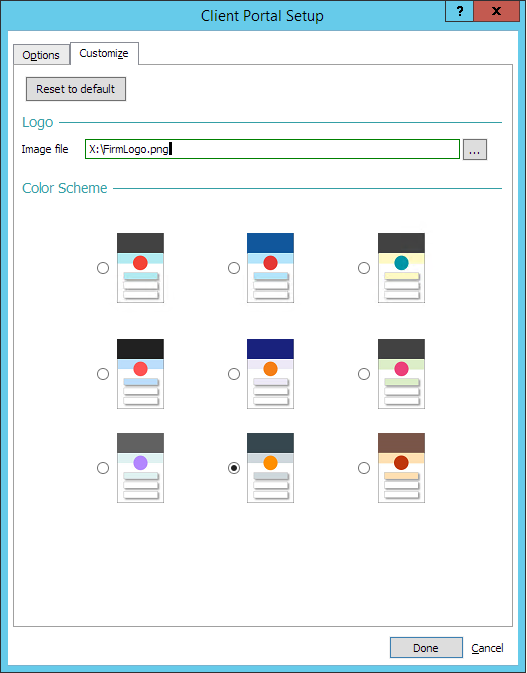 customize portal setup