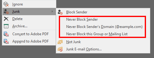 How to block a sender in outlook 2016 - moplaava