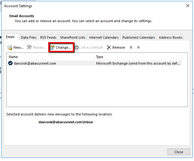 change cache mode in outlook 2016